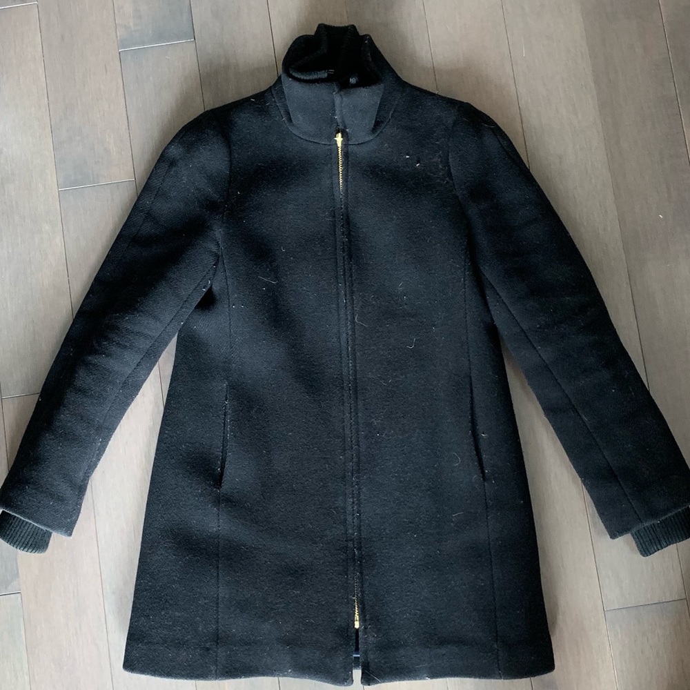 J Crew lodge Italian wool coat